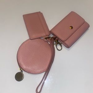 NWOT Fossil Keychain, Bag Charm, Card Holder, pouch with zipper.